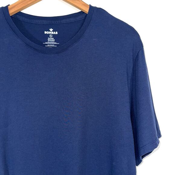 Bombas Men’s Midnight Navy Pima Cotton Crew Neck Short Sleeve T-Shirt Size XL - Picture 4 of 9